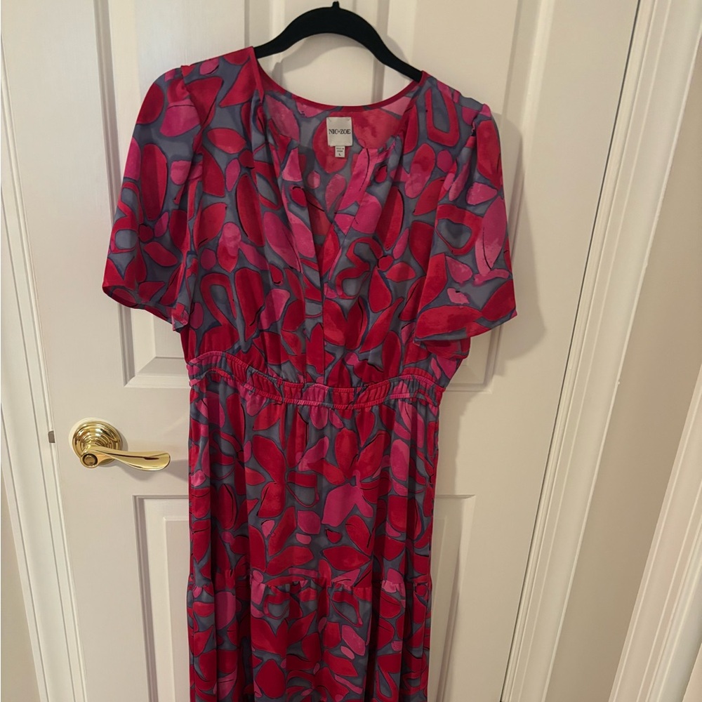 Nic & Zoe Midi Dress Size Large